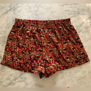 Maree maree red floral boxers with cuff/piping detail size M